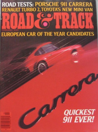 ROAD & TRACK 1984 FEB - 911 CARRERA, RX7, ALPINE, XJ*
